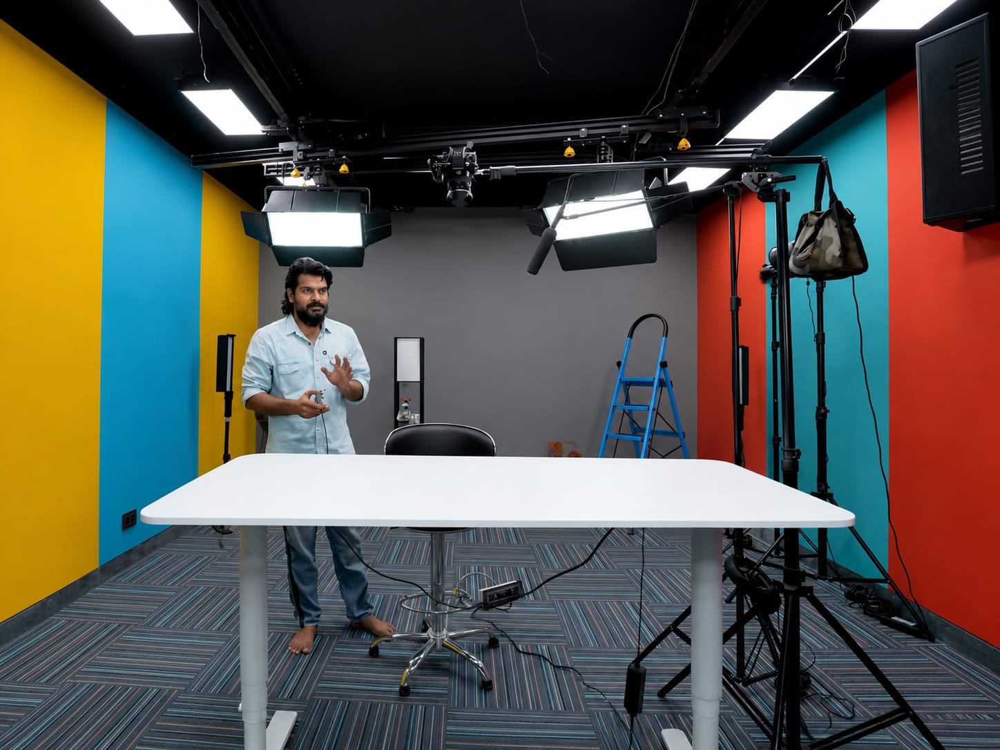 Studio lighting installation